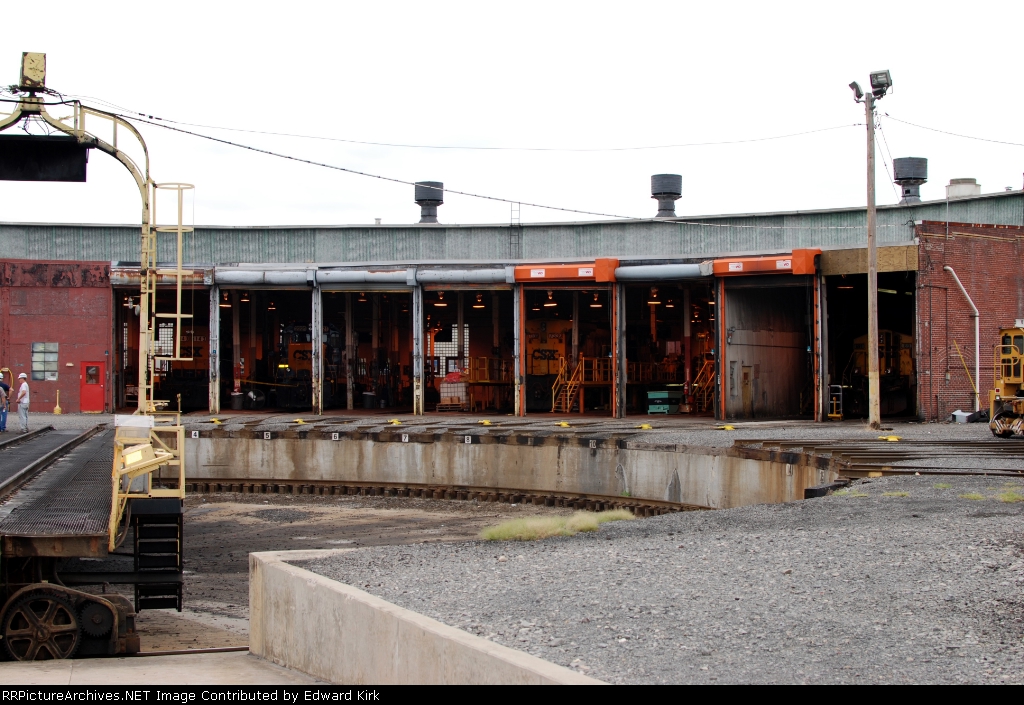 Cumberland Md. CSX Maintenance Shop from Virginia Ave.; The Roundhouse